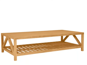 ARBOR GRANDE - Rectangular teak coffee table _ JANUS et Cie